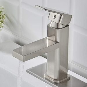 Brushed Nickel Bathroom Faucet